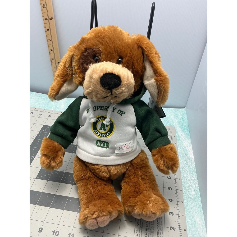 Oakland Athletics Baseball‎ Dog Plush Mascot Stuffed Animal Hoodie XXL